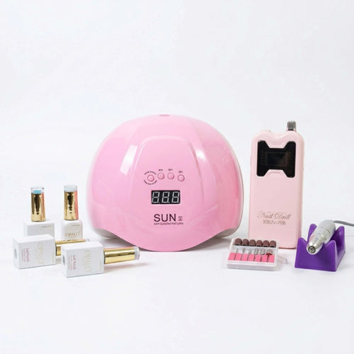 Kit Pro: Lámpara 54W + Drill 45k RPM + Lámpara Press On GRATIS