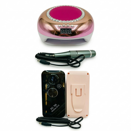 Kit Pro: Lámpara base metálica 288W + Drill 45k RPM + Lámpara Press On GRATIS