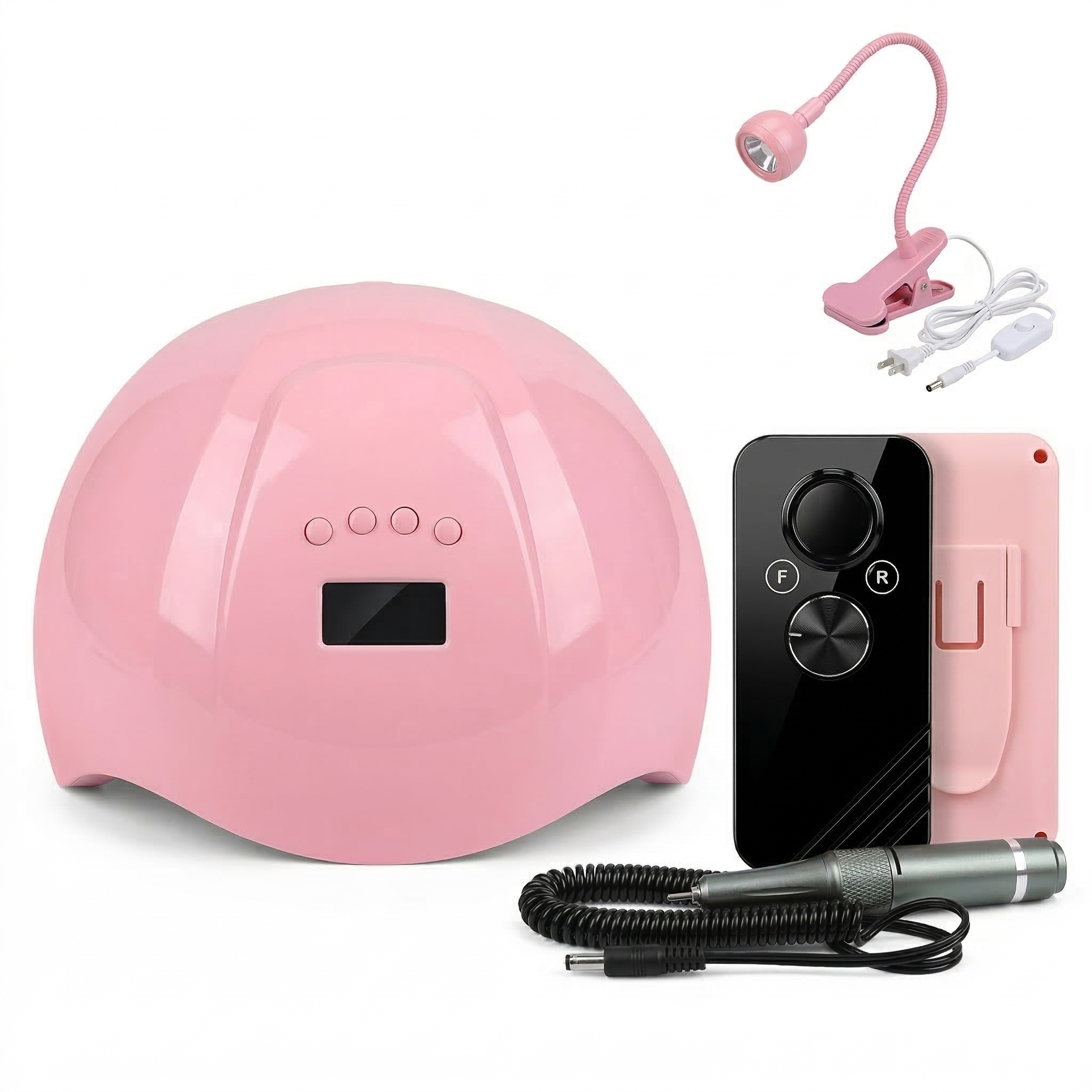 Kit Pro: Lámpara 54W + Drill 45k RPM + Lámpara Press On GRATIS